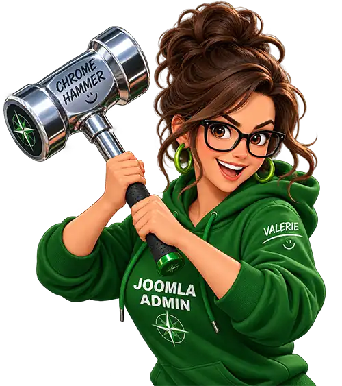 Valerie With Her Chrome Hammer trying to break the code