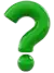 Please Note! Question Mark on a transparent background